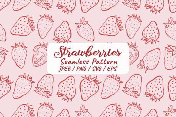 Download Hand Drawn Strawberry Seamless Pattern - Premium Resources