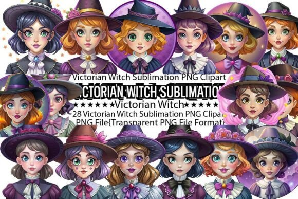 Download Victorian Witch Sublimation Bundle - Premium Resources