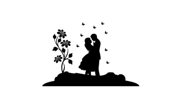 Download Valentine Silhouette Clipart - Valentine silhouette Collection